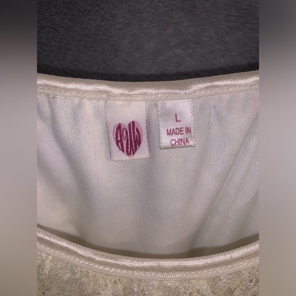 AUW Cream color, hi low dress, size Large. Absolutely stunning dress. - Picture 3 of 5